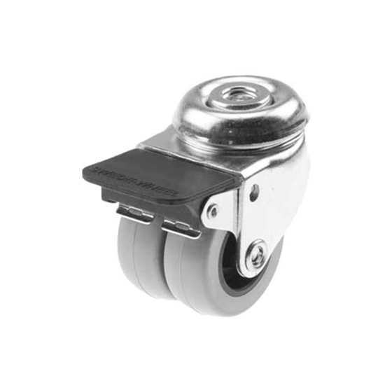 Länkhjul dubbel 50 mm - hjulbroms - TPU-bana