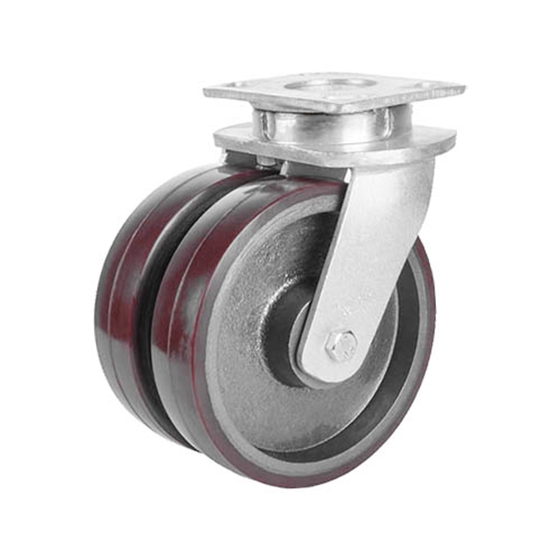 Länkhjul dubbel 150 mm - PU-bana